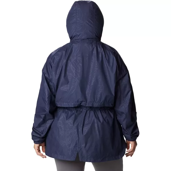 imageColumbia Womens Auroras Wake Iii JacketNocturnal Leafy Lines Emboss