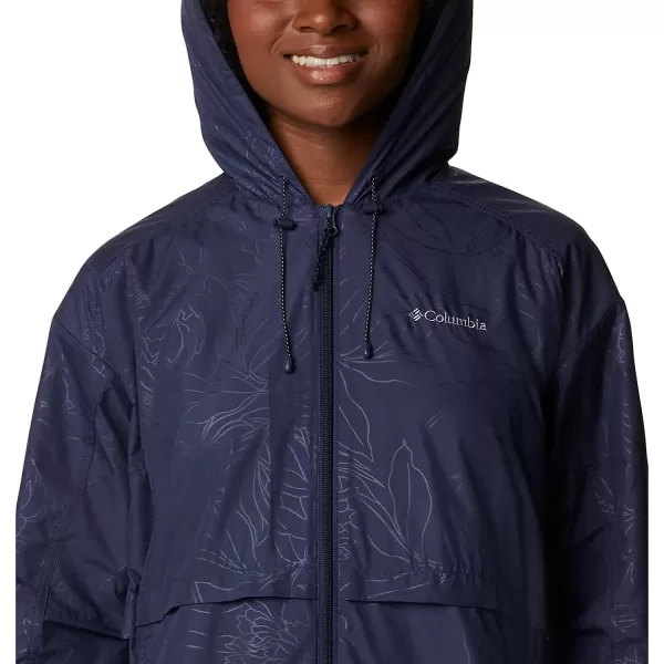 imageColumbia Womens Auroras Wake Iii JacketNocturnal Leafy Lines Emboss
