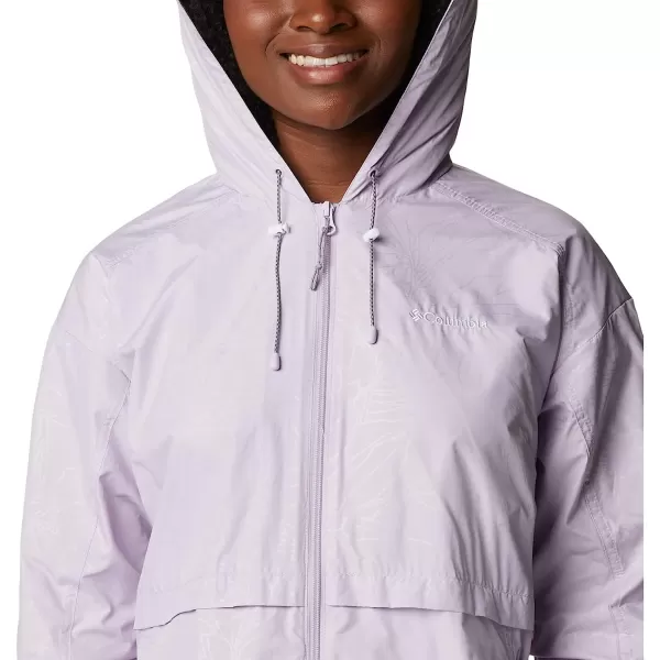 imageColumbia Womens Auroras Wake Iii JacketPale Lilac Leafy Lines Emboss