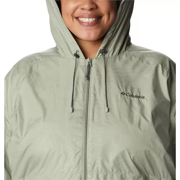 imageColumbia Womens Auroras Wake Iii JacketSafari Leafy Lines Emboss