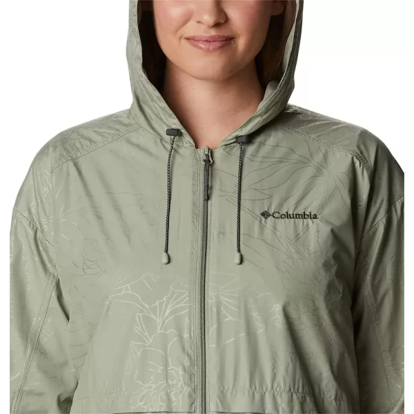 imageColumbia Womens Auroras Wake Iii JacketSafari Leafy Lines Emboss