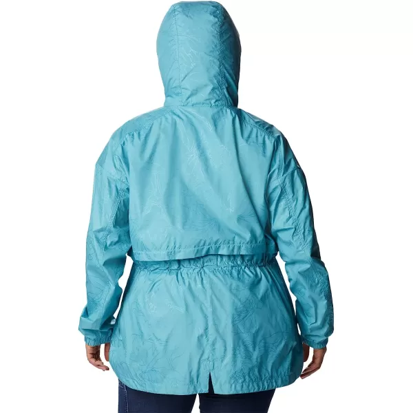 imageColumbia Womens Auroras Wake Iii JacketSea Wave Leafy Lines Emboss