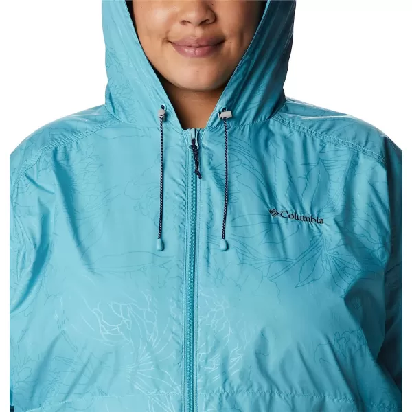 imageColumbia Womens Auroras Wake Iii JacketSea Wave Leafy Lines Emboss