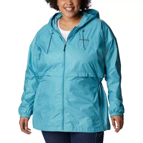 imageColumbia Womens Auroras Wake Iii JacketSea Wave Leafy Lines Emboss