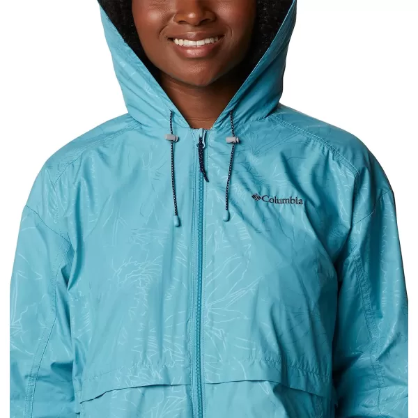 imageColumbia Womens Auroras Wake Iii JacketSea Wave Leafy Lines Emboss