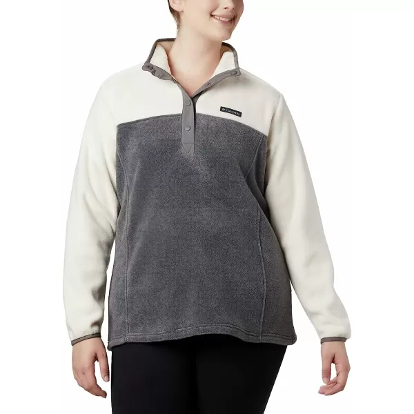imageColumbia Womens Benton Springs 12 Snap PulloverCity Grey HeatherChalk