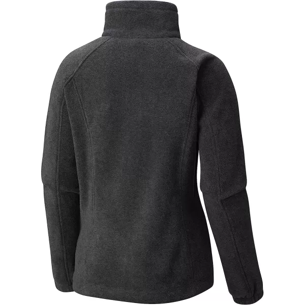 imageColumbia Womens Benton Springs Full ZipCharcoal HeatherPunch Pink