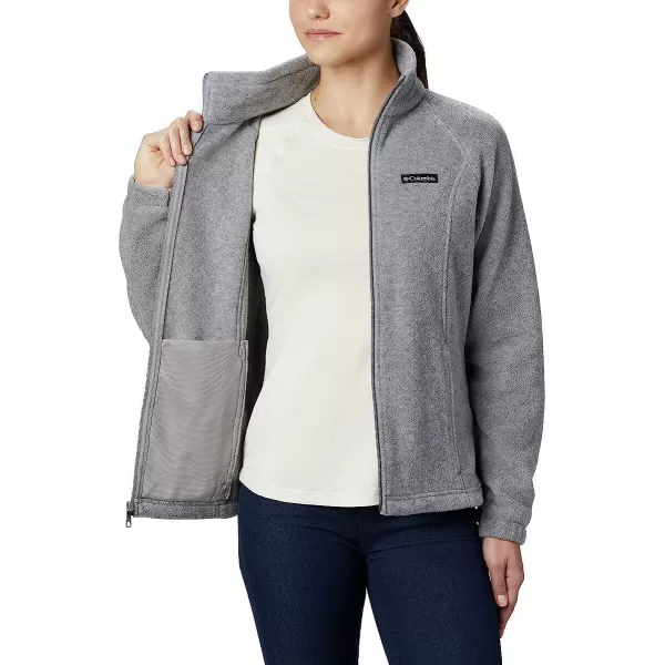 imageColumbia Womens Benton Springs Full ZipLight Grey Heather  Legacy