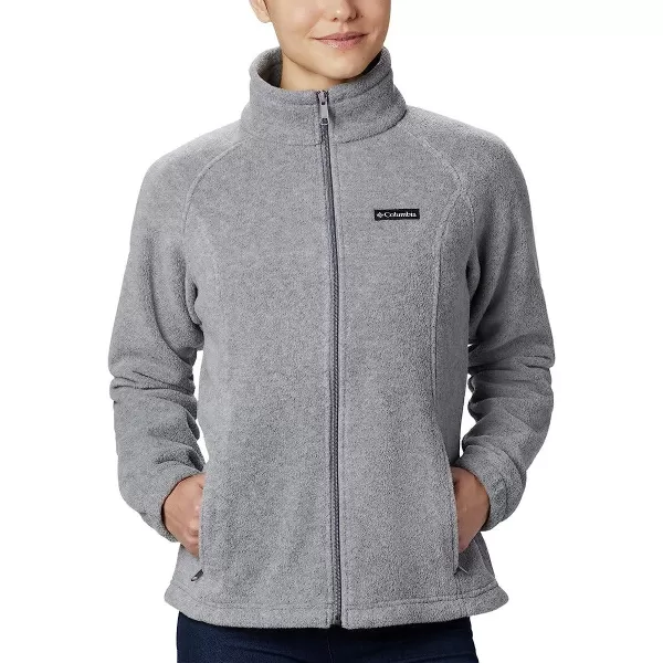 imageColumbia Womens Benton Springs Full ZipLight Grey Heather  Legacy