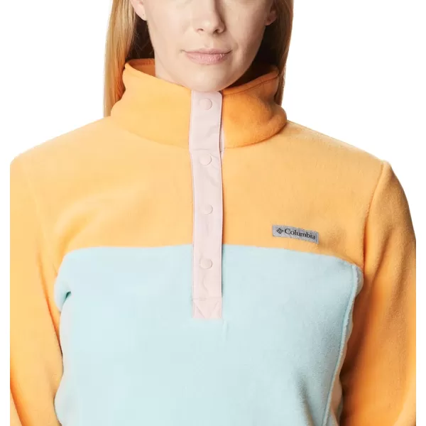 imageColumbia Womens Benton Springs Half Snap PulloverAqua HazeSunset PeachDusty Pink