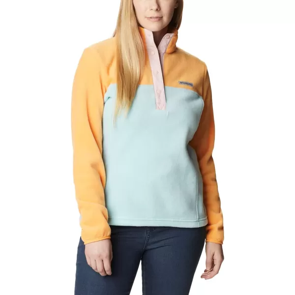 imageColumbia Womens Benton Springs Half Snap PulloverAqua HazeSunset PeachDusty Pink