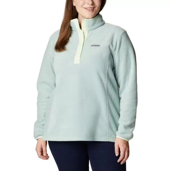 imageColumbia Womens Benton Springs Half Snap PulloverAqua ToneLight Lime