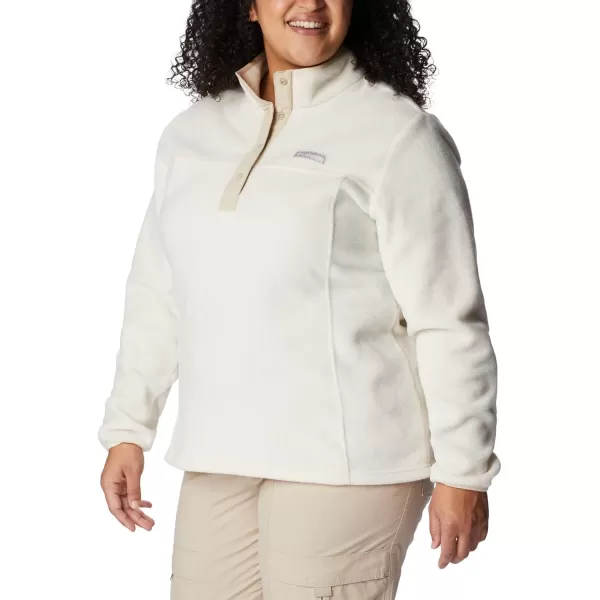 imageColumbia Womens Benton Springs Half Snap PulloverChalkAncient Fossil