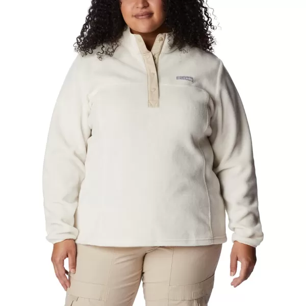 imageColumbia Womens Benton Springs Half Snap PulloverChalkAncient Fossil