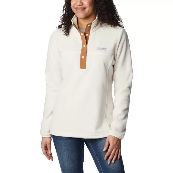 imageColumbia Womens Benton Springs Half Snap PulloverChalkChalkCamel Brown
