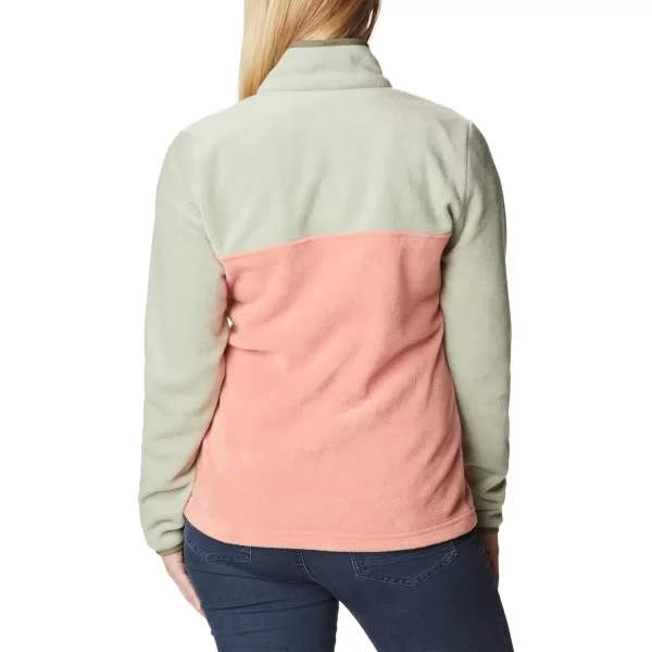 imageColumbia Womens Benton Springs Half Snap PulloverFaded PeachSafariStone Green