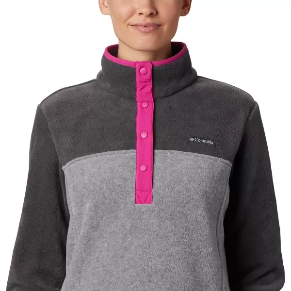 imageColumbia Womens Benton Springs Half Snap PulloverLight Grey HeatherShark