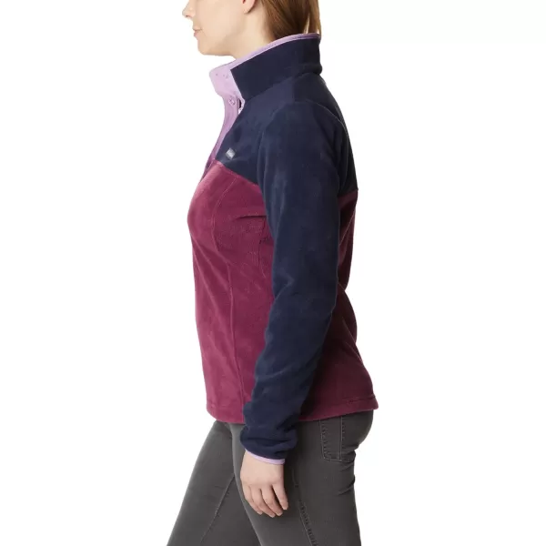 imageColumbia Womens Benton Springs Half Snap PulloverMarionberryDark NocturnalGumdrop