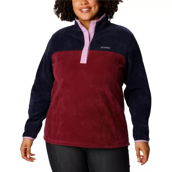 imageColumbia Womens Benton Springs Half Snap PulloverMarionberryDark NocturnalGumdrop