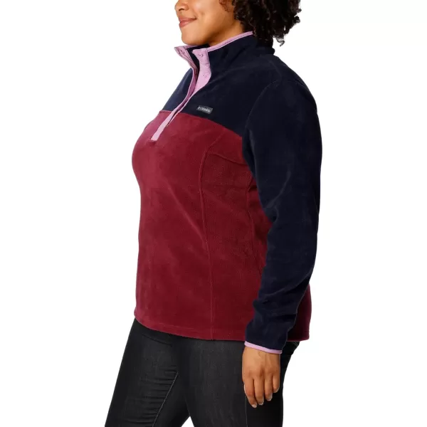 imageColumbia Womens Benton Springs Half Snap PulloverMarionberryDark NocturnalGumdrop