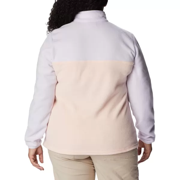 imageColumbia Womens Benton Springs Half Snap PulloverPeach BlossomPurple TintSpring Blue