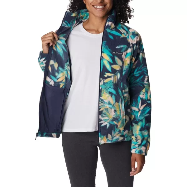 imageColumbia Womens Benton Springs Printed Full ZipBright AquaWisterian