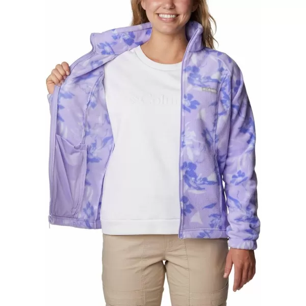 imageColumbia Womens Benton Springs Printed Full ZipFrosted PurplePop Flora Tonal
