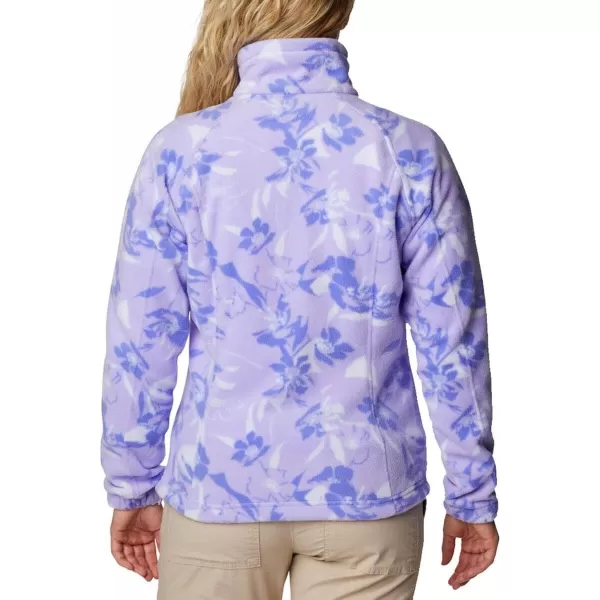 imageColumbia Womens Benton Springs Printed Full ZipFrosted PurplePop Flora Tonal