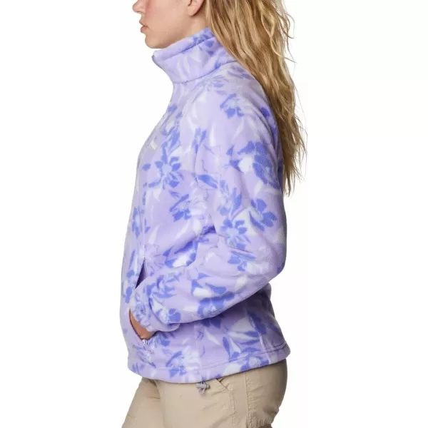 imageColumbia Womens Benton Springs Printed Full ZipFrosted PurplePop Flora Tonal