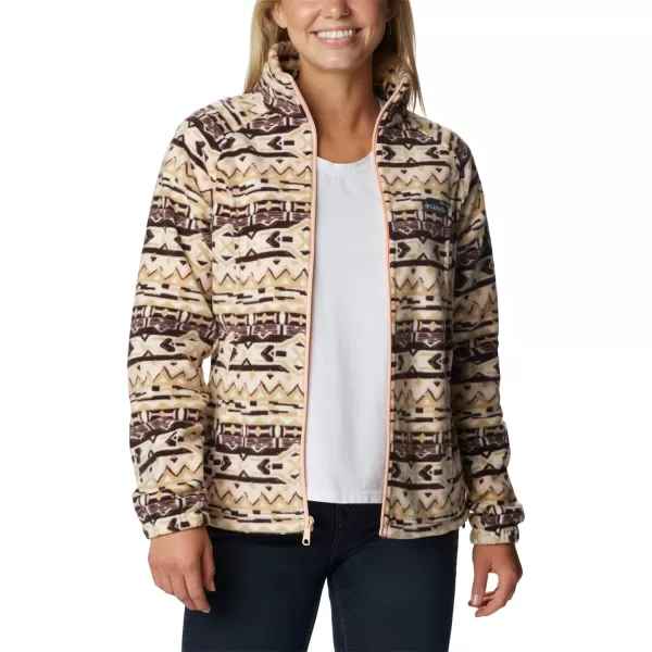 imageColumbia Womens Benton Springs Printed Full ZipNew Cinder 80s Stripe