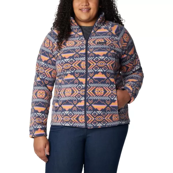 imageColumbia Womens Benton Springs Printed Full ZipNocturnal Checkered Peaks