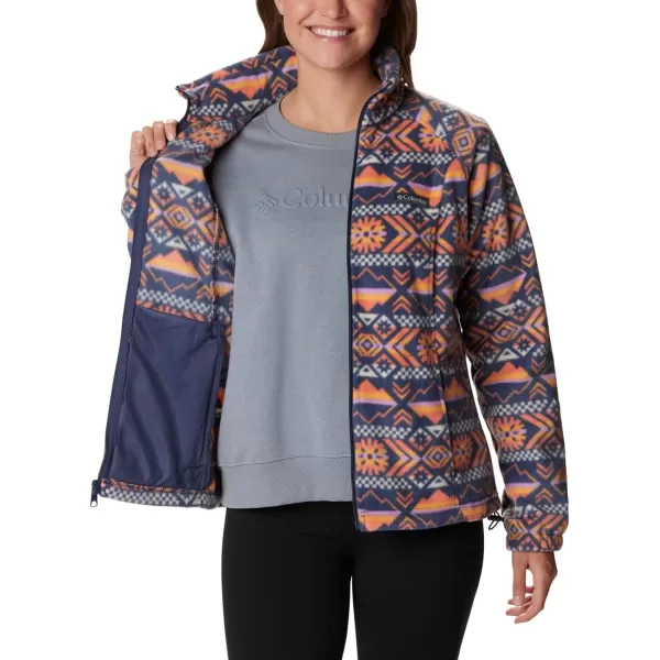 imageColumbia Womens Benton Springs Printed Full ZipNocturnal Checkered Peaks
