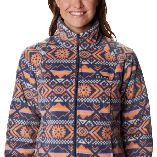 imageColumbia Womens Benton Springs Printed Full ZipNocturnal Checkered Peaks
