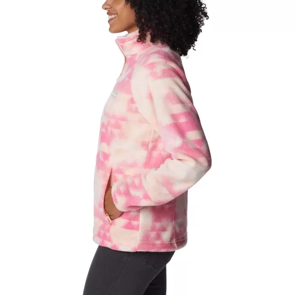 imageColumbia Womens Benton Springs Printed Full ZipPeach BlossomDistant Peaks