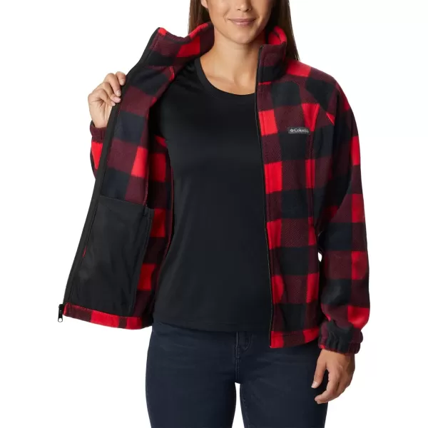 imageColumbia Womens Benton Springs Printed Full ZipRed Lily Check