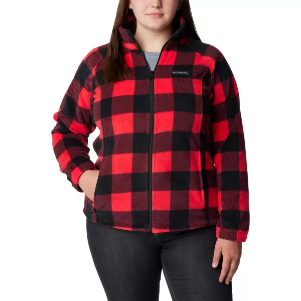 imageColumbia Womens Benton Springs Printed Full ZipRed Lily Check