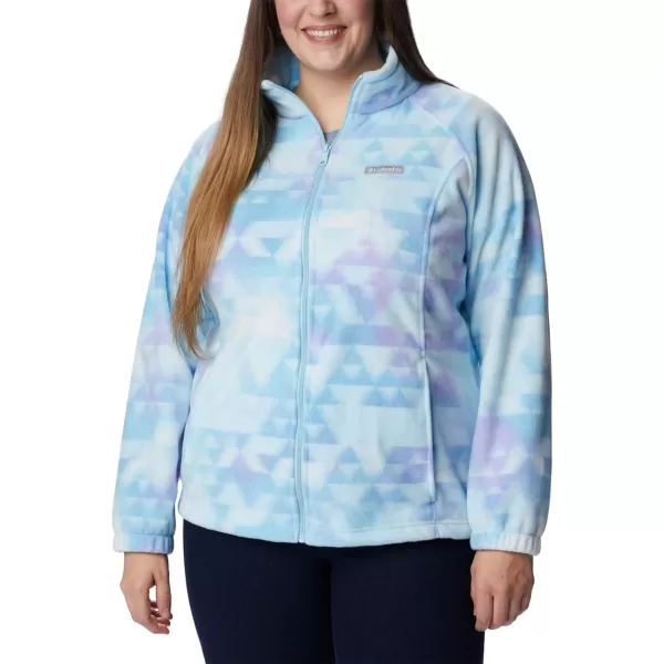 imageColumbia Womens Benton Springs Printed Full ZipSpring BlueDistant Peaks