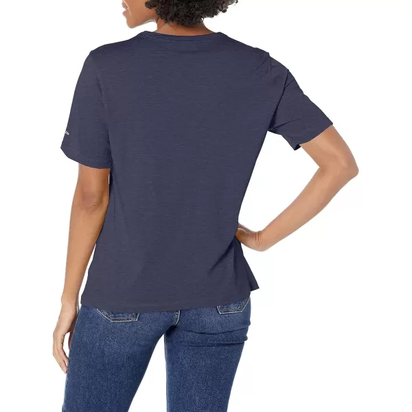 imageColumbia Womens Bluebird Day Relaxed Crew NeckNocturnal HeatherCsc Stacked Lakeside Grx