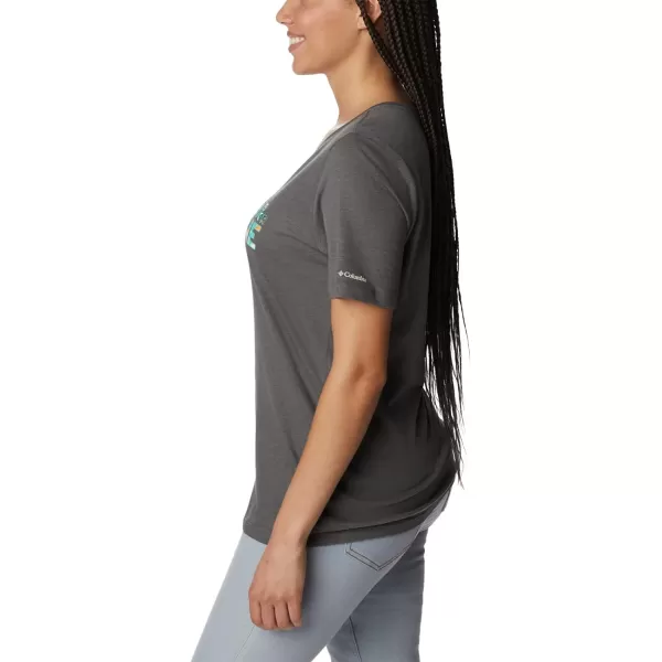 imageColumbia Womens Bluebird Day Relaxed V NeckCharcoal HeatherBe Outdoors