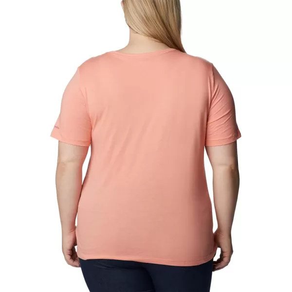 imageColumbia Womens Bluebird Day Relaxed V NeckCoral Reef HeatherLakeshore Flora