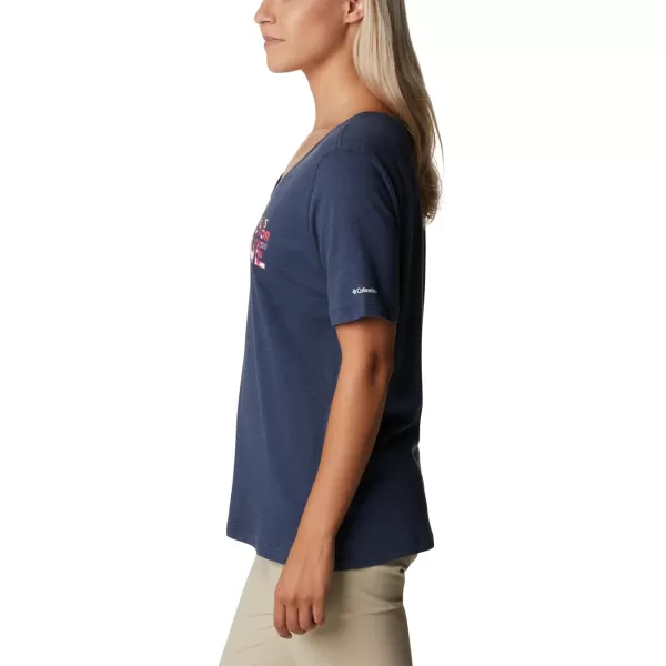 imageColumbia Womens Bluebird Day Relaxed V NeckNocturnal HeatherBe Outdoors