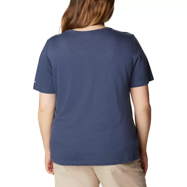 imageColumbia Womens Bluebird Day Relaxed V NeckNocturnal HeatherLakeshore Flora