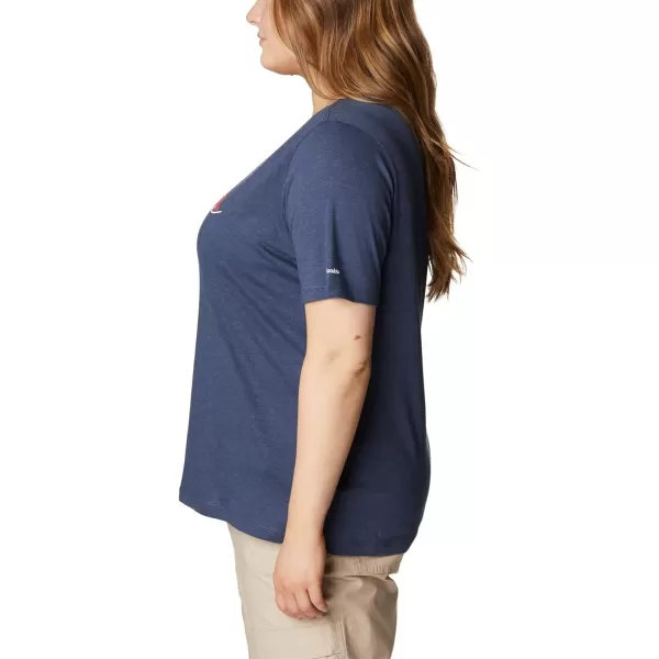 imageColumbia Womens Bluebird Day Relaxed V NeckNocturnal HeatherLakeshore Flora