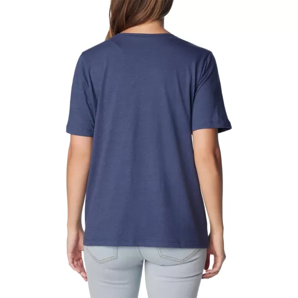 imageColumbia Womens Bluebird Day Relaxed V NeckNocturnal HeatherRocky Road