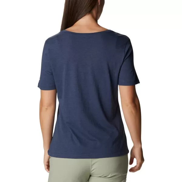 imageColumbia Womens Bluebird Day Relaxed V NeckNocturnal HeatherTyphoon Blooms Framed