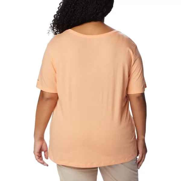 imageColumbia Womens Bluebird Day Relaxed V NeckPeach HeatherJubilant Flower Graphic