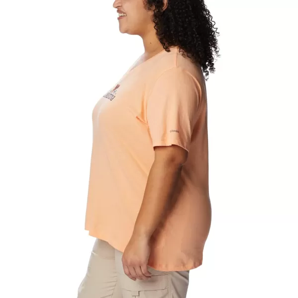 imageColumbia Womens Bluebird Day Relaxed V NeckPeach HeatherJubilant Flower Graphic