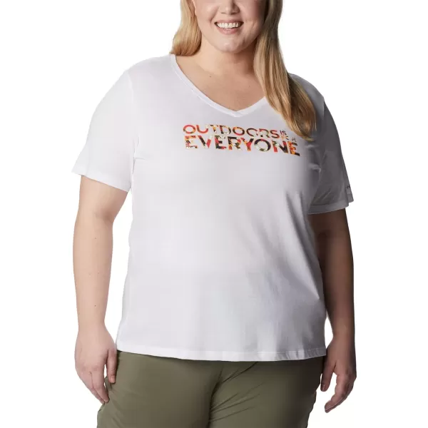 imageColumbia Womens Bluebird Day Relaxed V NeckWhiteBe Outdoors