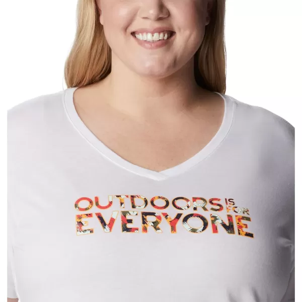 imageColumbia Womens Bluebird Day Relaxed V NeckWhiteBe Outdoors