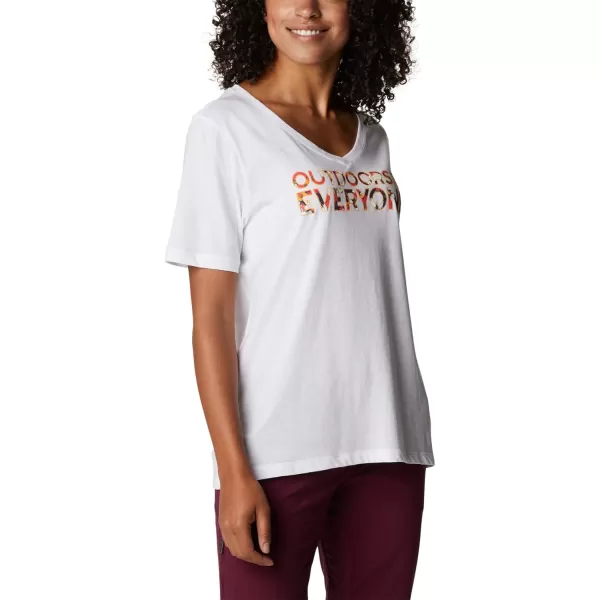 imageColumbia Womens Bluebird Day Relaxed V NeckWhiteBe Outdoors